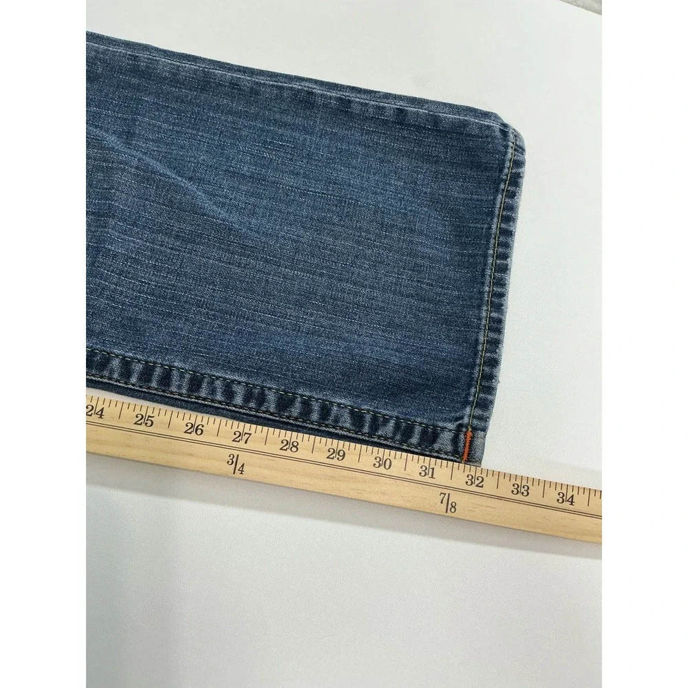 True Religion Rocky Men's Distressed Straight Jeans Dark Rocky Sand Ripped 34